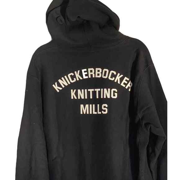 Champion Hoodie Men's Large Black Reverse Weave Knickerbocker Hoodie 72/100 - Picture 5 of 12